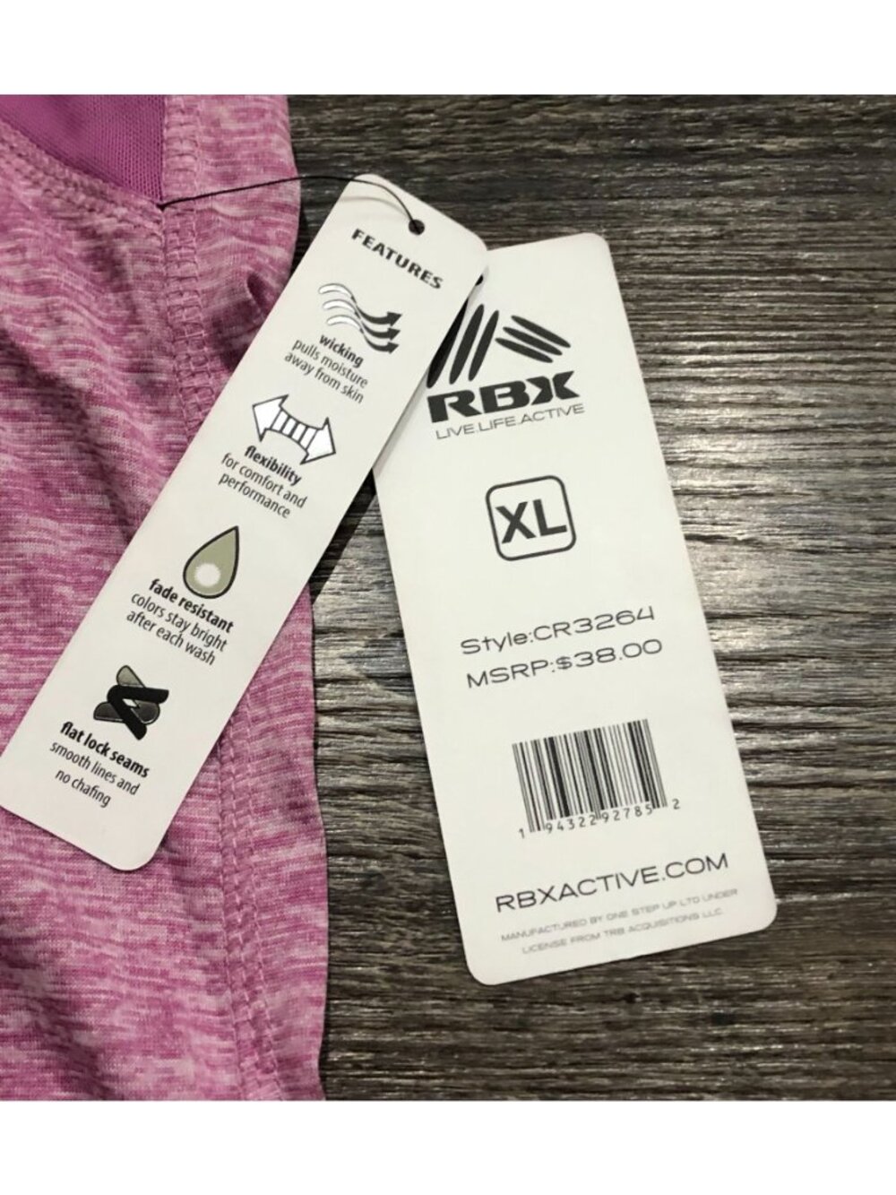 RBX Womens XL Purple Athletic Tank Top New with Tags - Picture 2 of 5